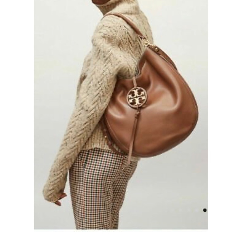 Tory Burch Miller Metal Slouchy Hobo